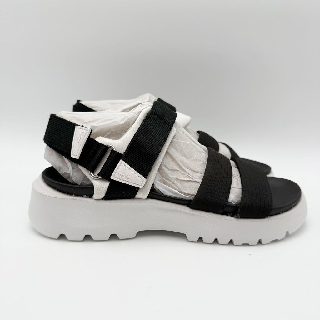 Ryka Womens Beyond Sandals Size 5.5 M EU 35.5 Black NIB