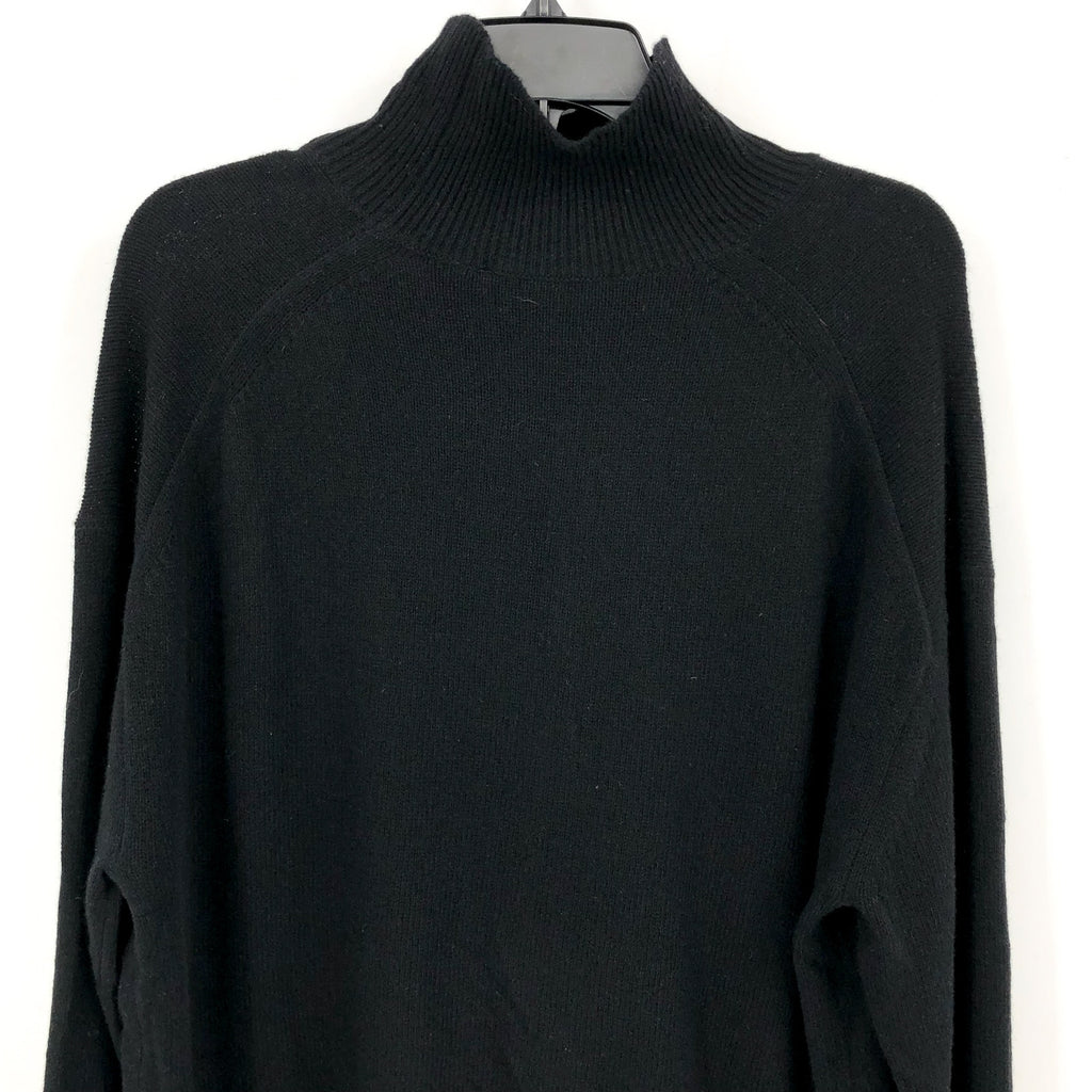 Everlane Womens The Cashmere Oversized Turtleneck Sweater Large Core Black NWT