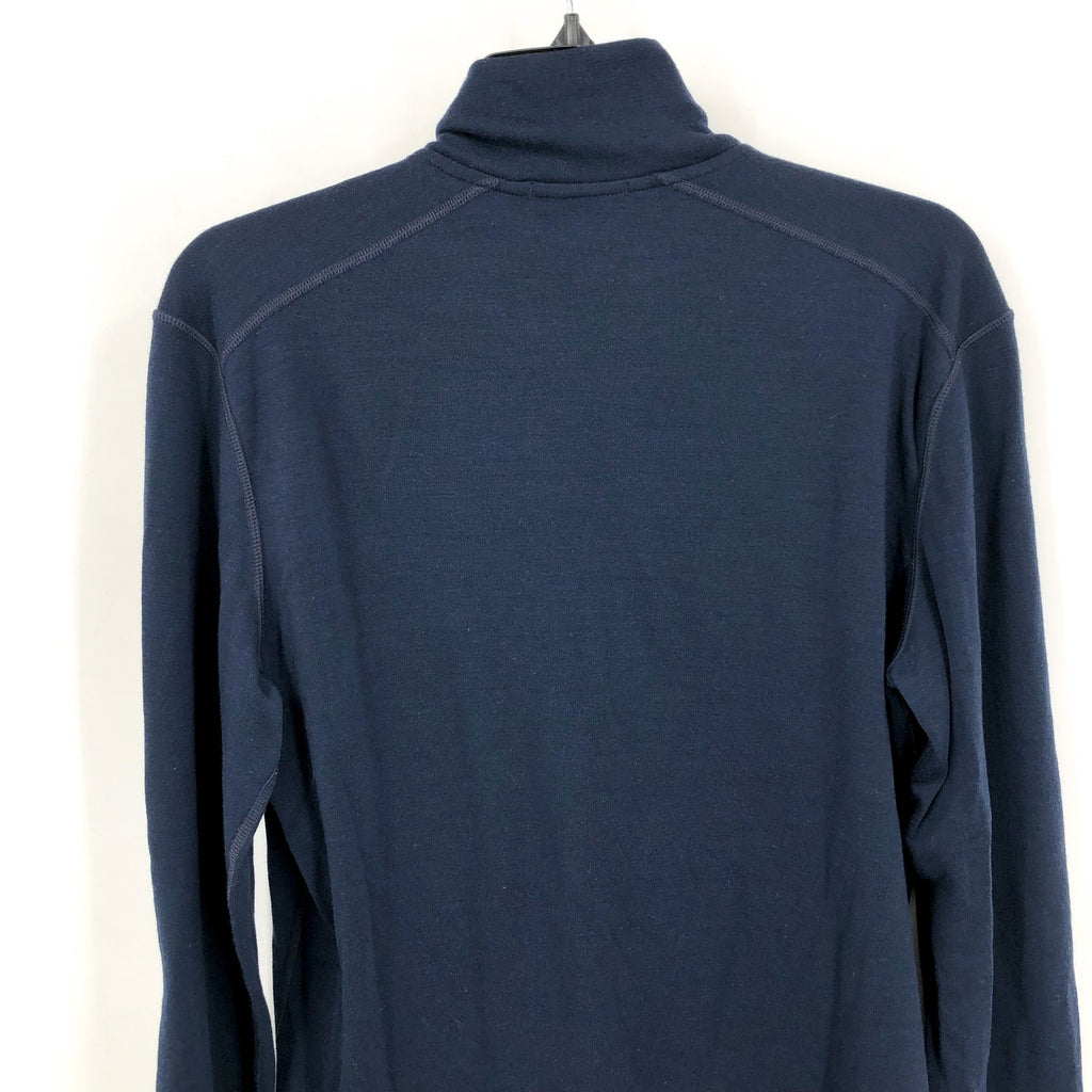 SMARTWOOL Men's Merino 250 Base Layer Top Medium Blue 1/4 Zip Long Sleeve NWOT