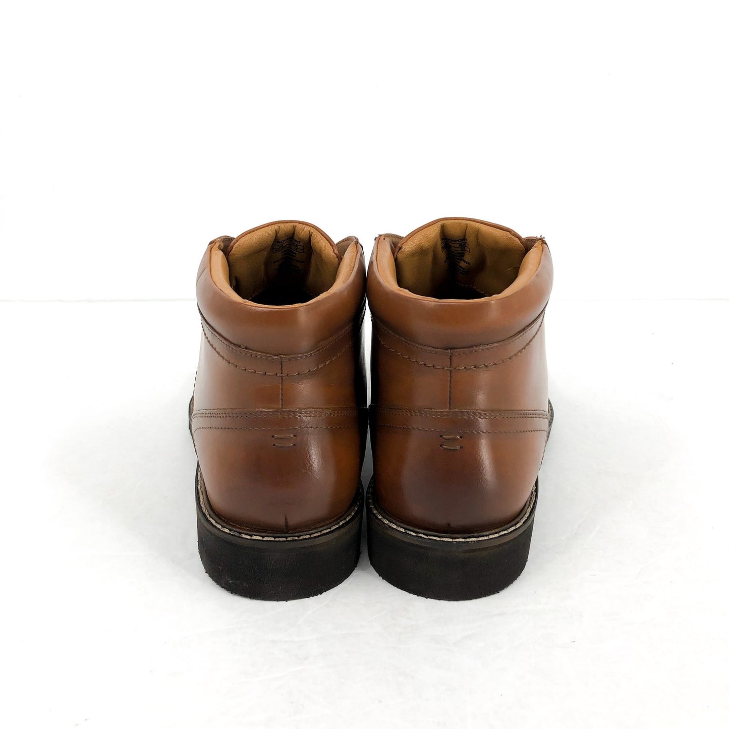 Rockport Mens Flynn Lace-up Ankle Boots US 9.5 XW EU 43 Brown Leather NIB