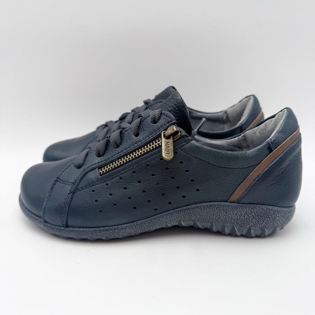 Naot Womens Moko Oxford Sneakers EU 35 US 4 M Navy Blue Nubuck Leather NWOB