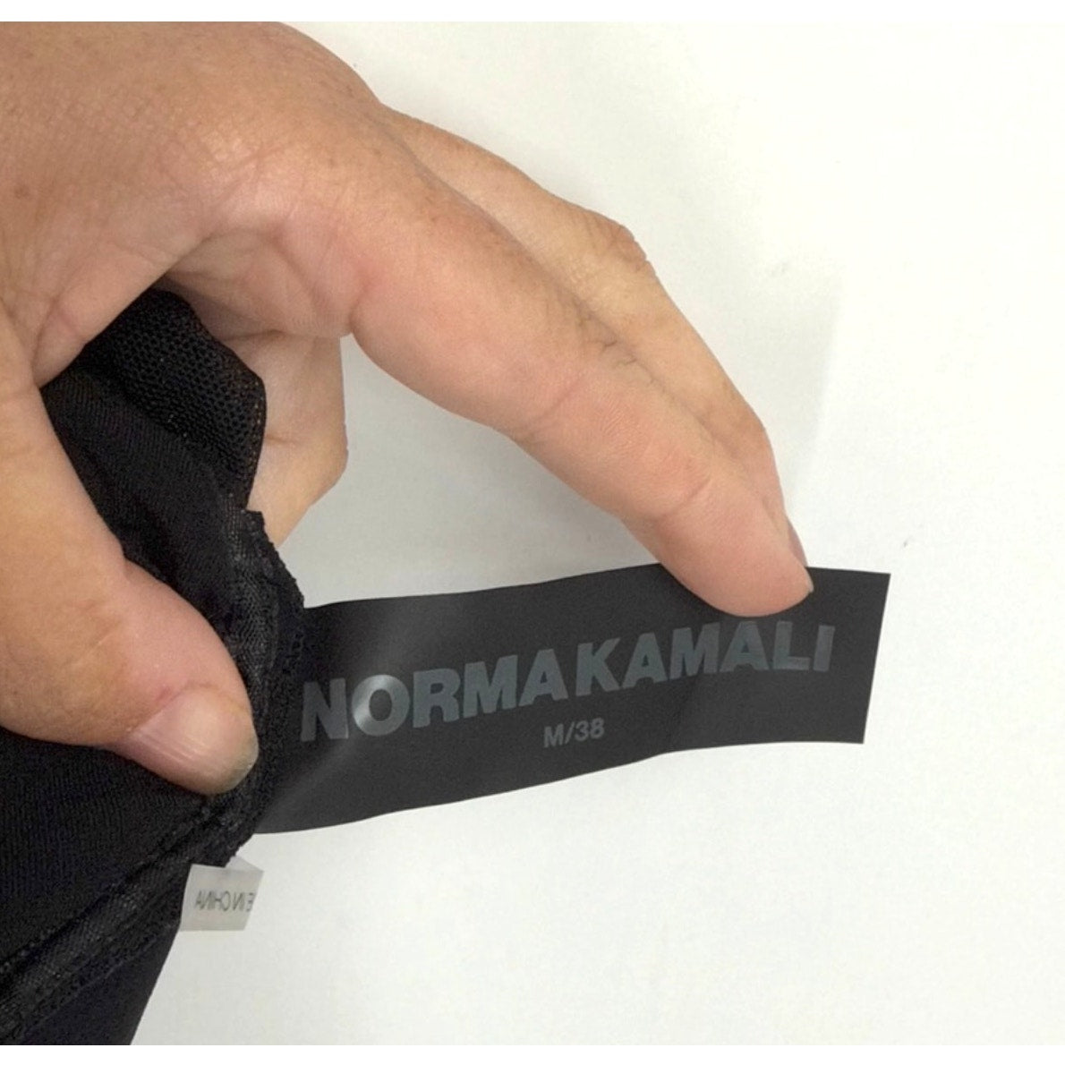 NORMA KAMALI Turtleneck Pickleball Dress Medium FR 38 Black Mesh Long Sleeve NWT