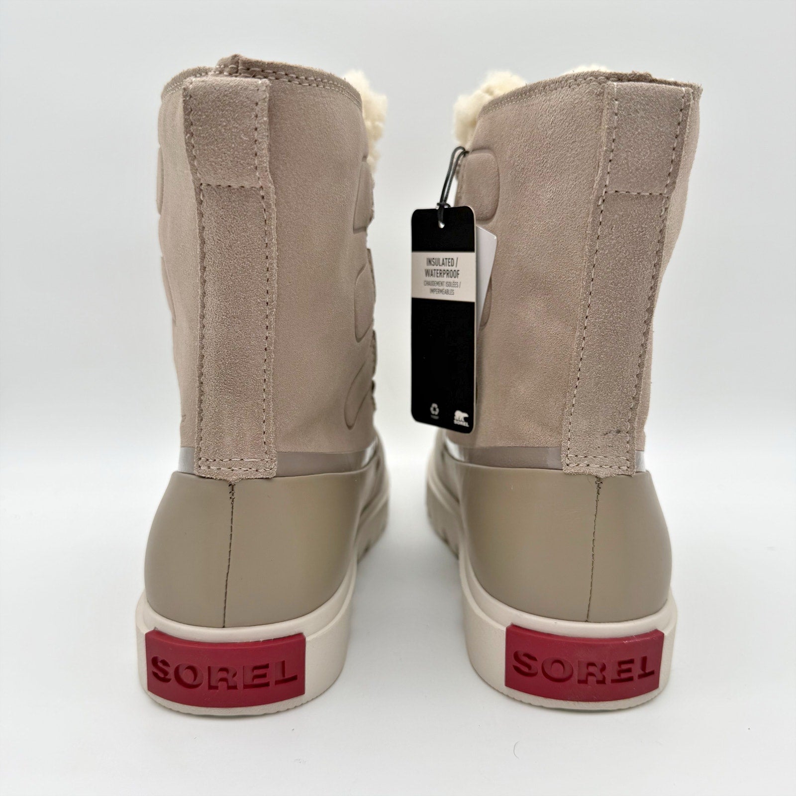 Sorel Womens Joan of Arctic Next Boots US 9.5 Taupe Tan Waterproof Insulated NIB