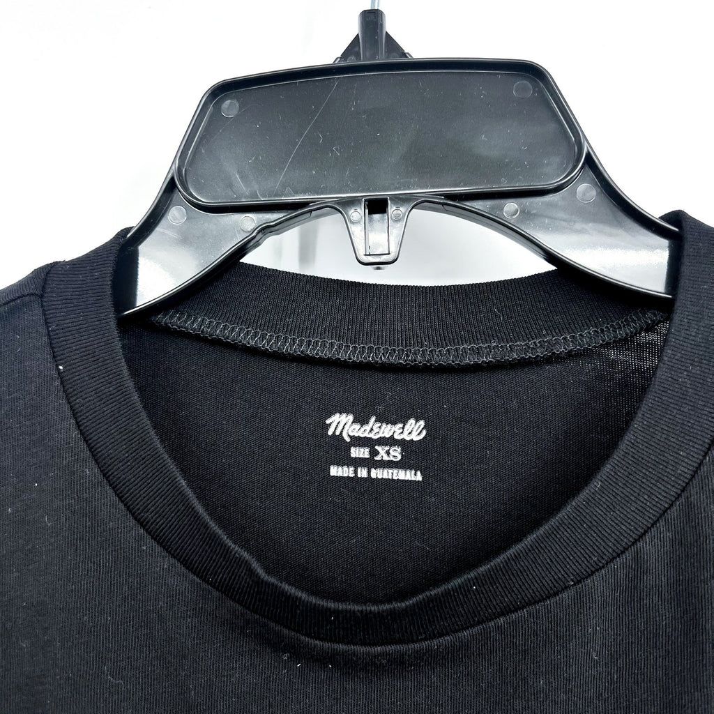 MADEWELL Women's Northside Vintage Muscle Tank Top XS True Black PO195 NWT
