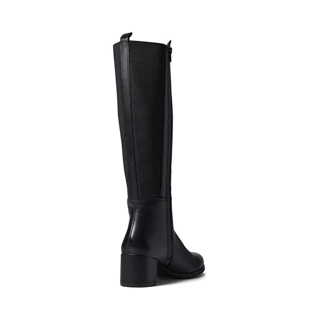 Naturalizer Women Brent Knee High Boot 12 Wide Black Leather Weatherproof NIB