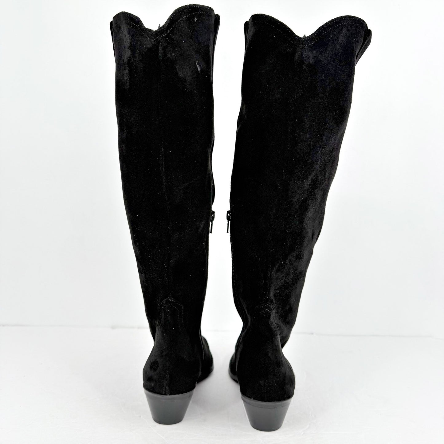 Dolce Vita Womens Knit Knee High Boots US 7.5 M EU 38 Black Fabric NWOB