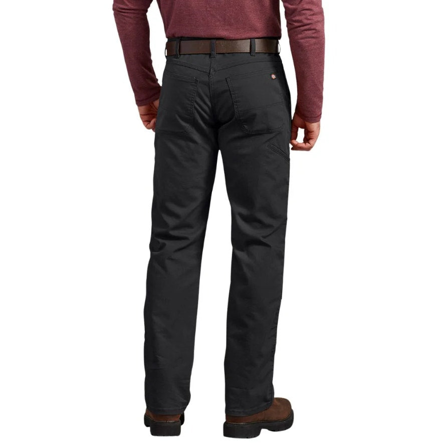 DICKIES Men's Double Knee Regular Fit Duck Work Pant DP903 30x30 Black NWT