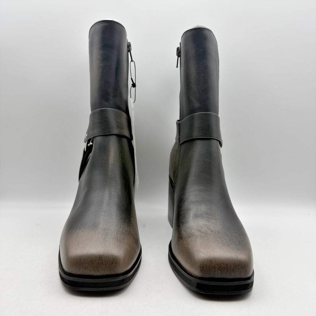 The Drop Womens Stevens Heeled Chelsea Boots US 7.5 Brown Distressed Cognac NWT