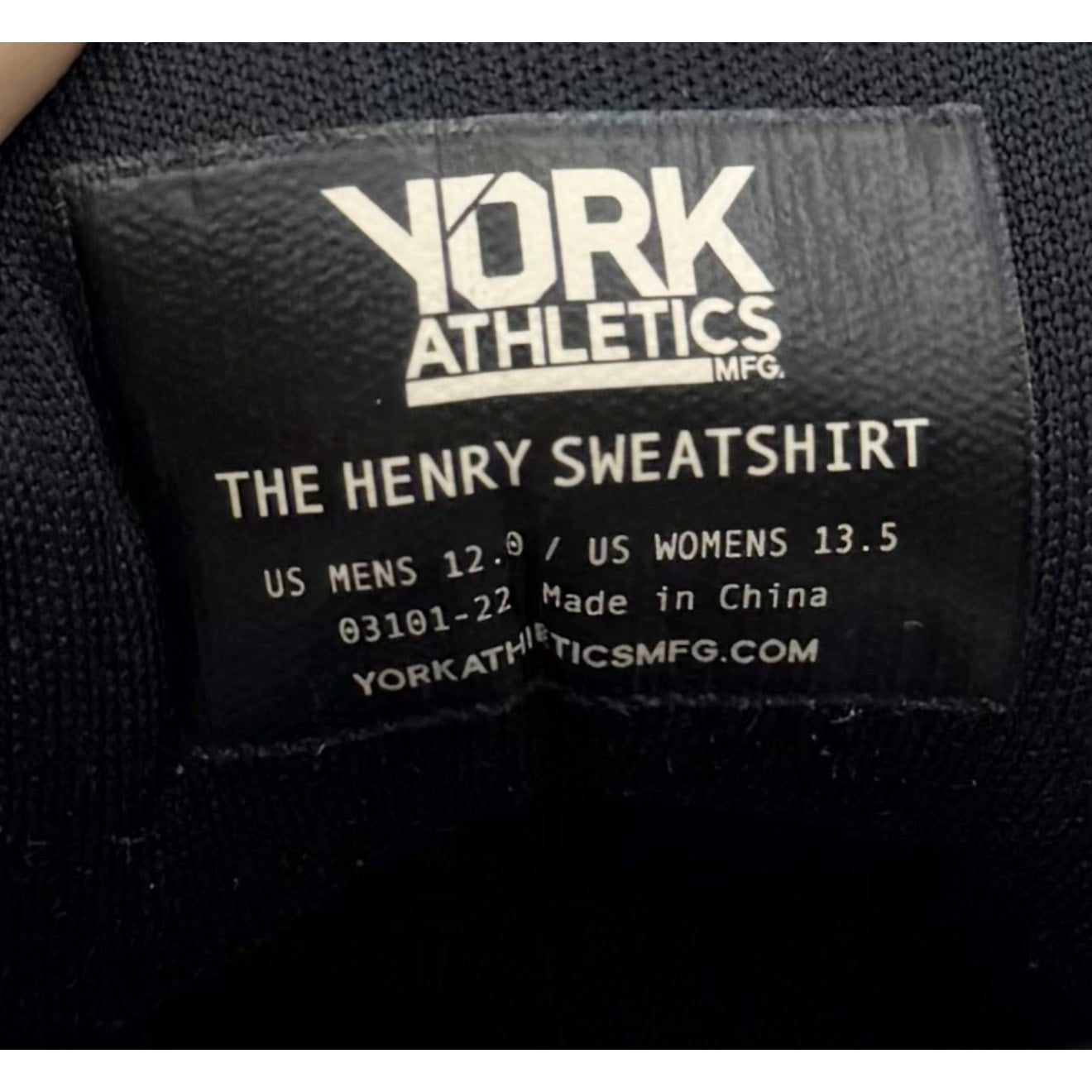 YORK Athletics Mens The Henry Runner Sweatshirt Sneaker Size 12 Grey Heather NIB