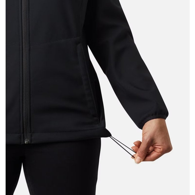 Columbia Womens Kruser Ridge Softshell Jacket XL Black Wind Water Resistant NWT