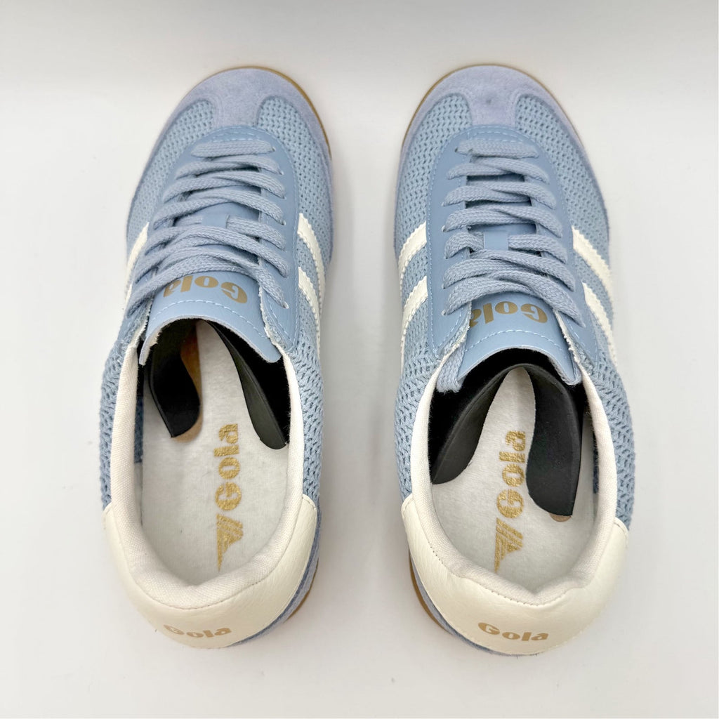 Gola Womens Tornado Zephyr Sneakers Size 7 EU 38 Blue Off White Leather NIB