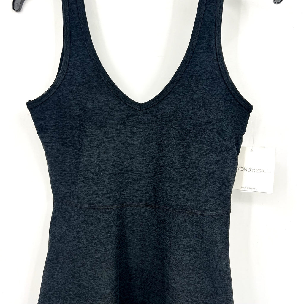 BEYOND YOGA Women's Movement Dress XS Grey Darkest Night Spacedye NWT