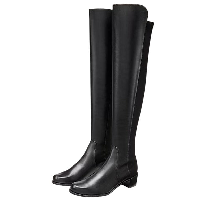 Stuart Weitzman Womens Reserve Over the Knee Boots US 9 M Black Suede NWOB