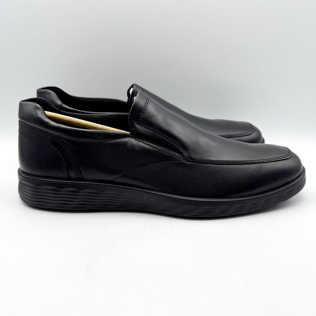 Ecco Mens S Lite Hybrid Apron Toe Oxford Shoes EU 41 US 7-7.5 Black Leather NWOB