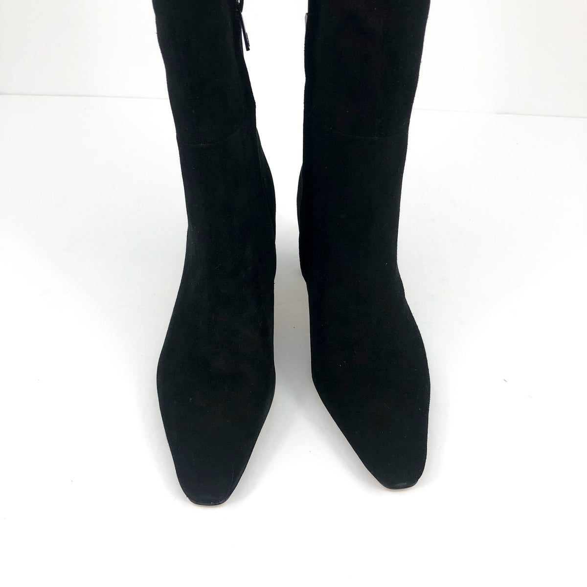 SAM EDELMAN Womens Sylvia Knee High Boots Size 7.5M WIDE CALF Black Suede NWOB