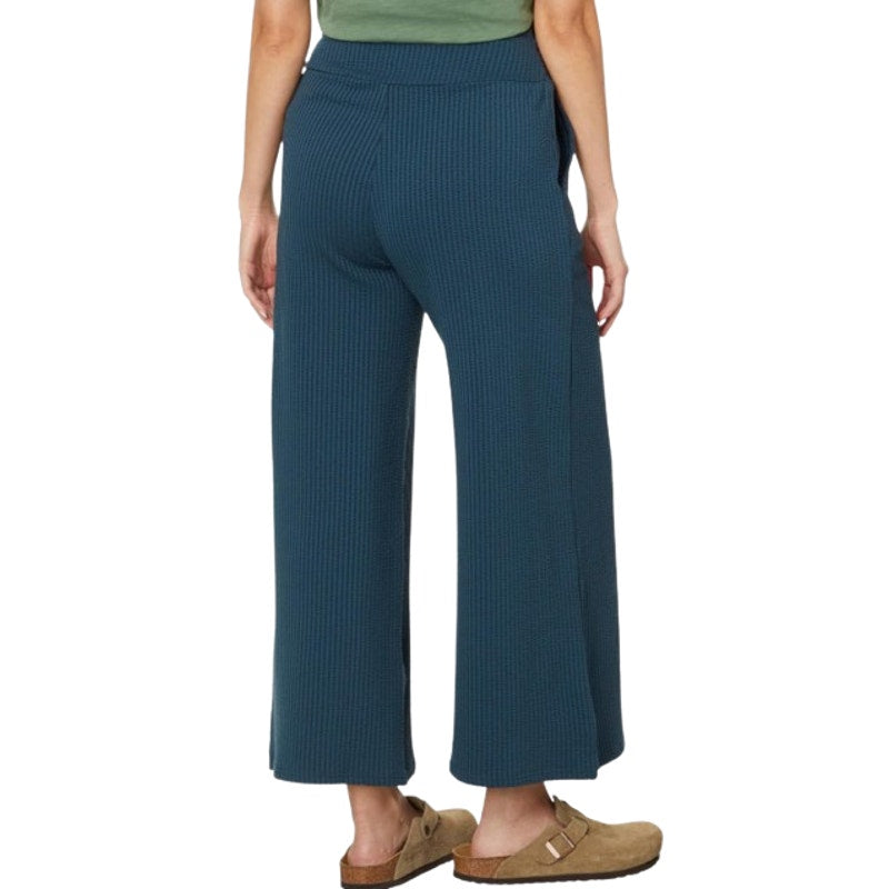 TOAD & CO Women's Chaka Wide Leg Pants XS Blue Midnight Texture Ankle NWT