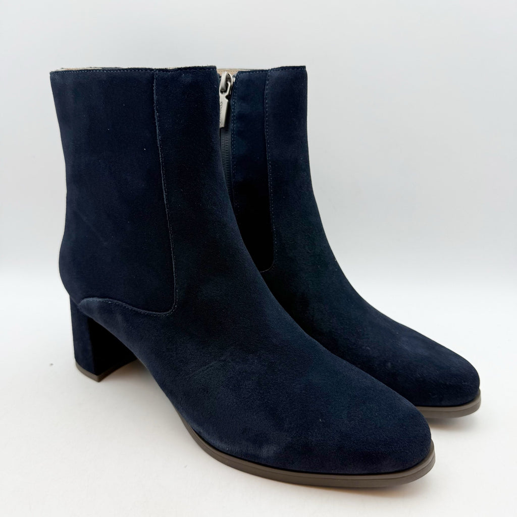 Blondo Womens Hylia Ankle Boots Size 8 M Navy Blue Suede Waterproof NIB
