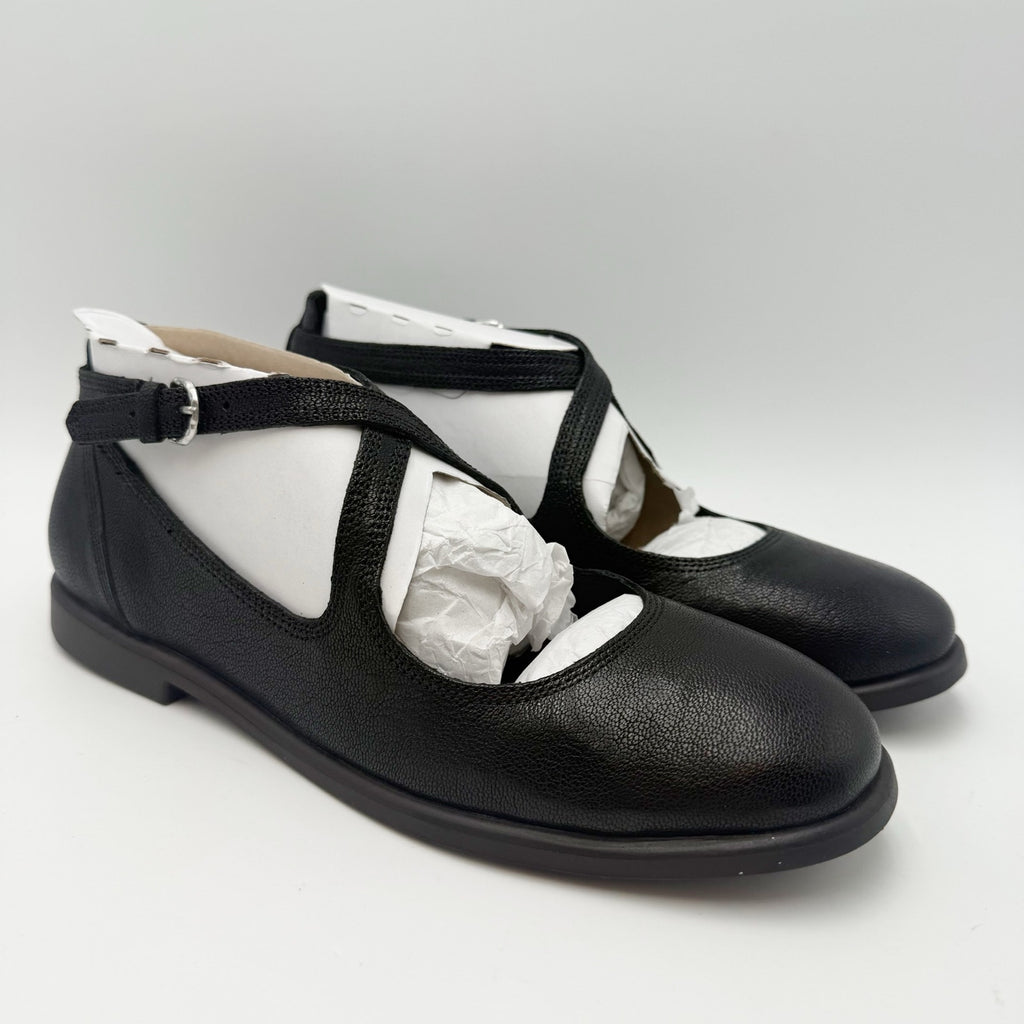 Lucky Brand Womens Necia Mary Jane Flats Size 8.5 M Black Leather NWOB