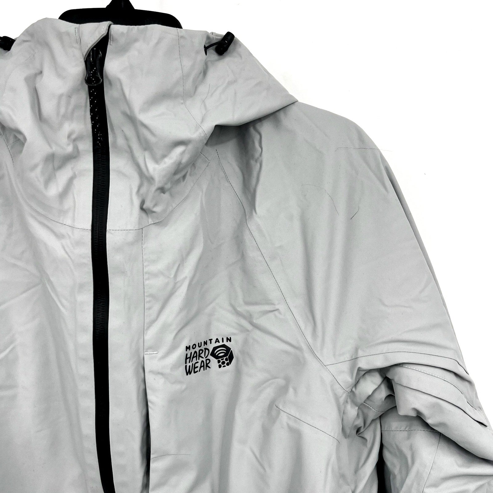 Mountain Hardware Womens Firefall 2 Winter Jacket Small Grey Zip Hood NWOT