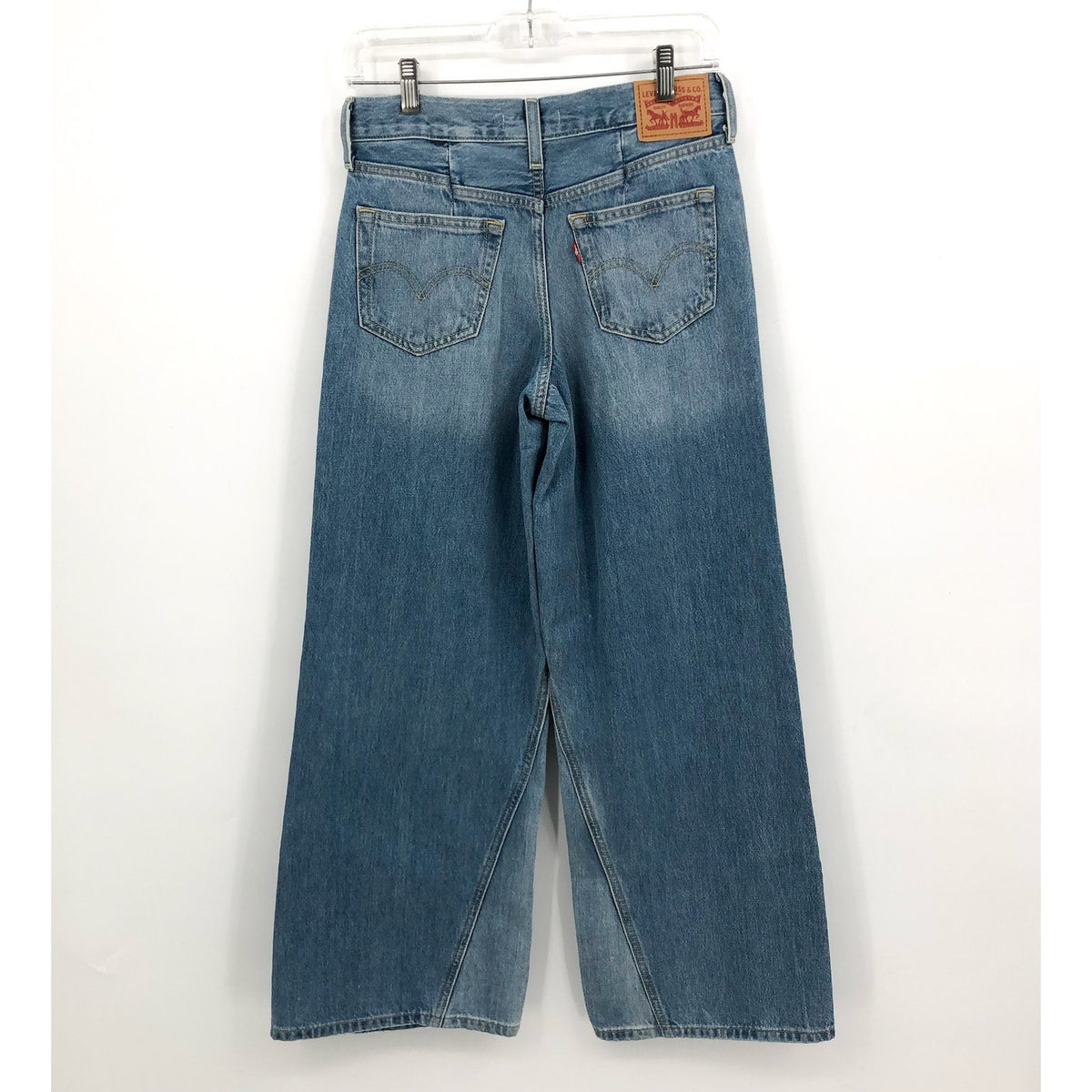 LEVI'S Women's 94 Baggy Wide Leg Jeans 25x31 US 0 Blue What Else A74620001 NWOT