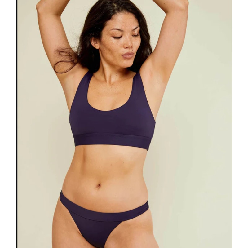 ANDIE SWIM Women's The Ventura Swim Top 3XL Navy Blue Scoop Neck NWT
