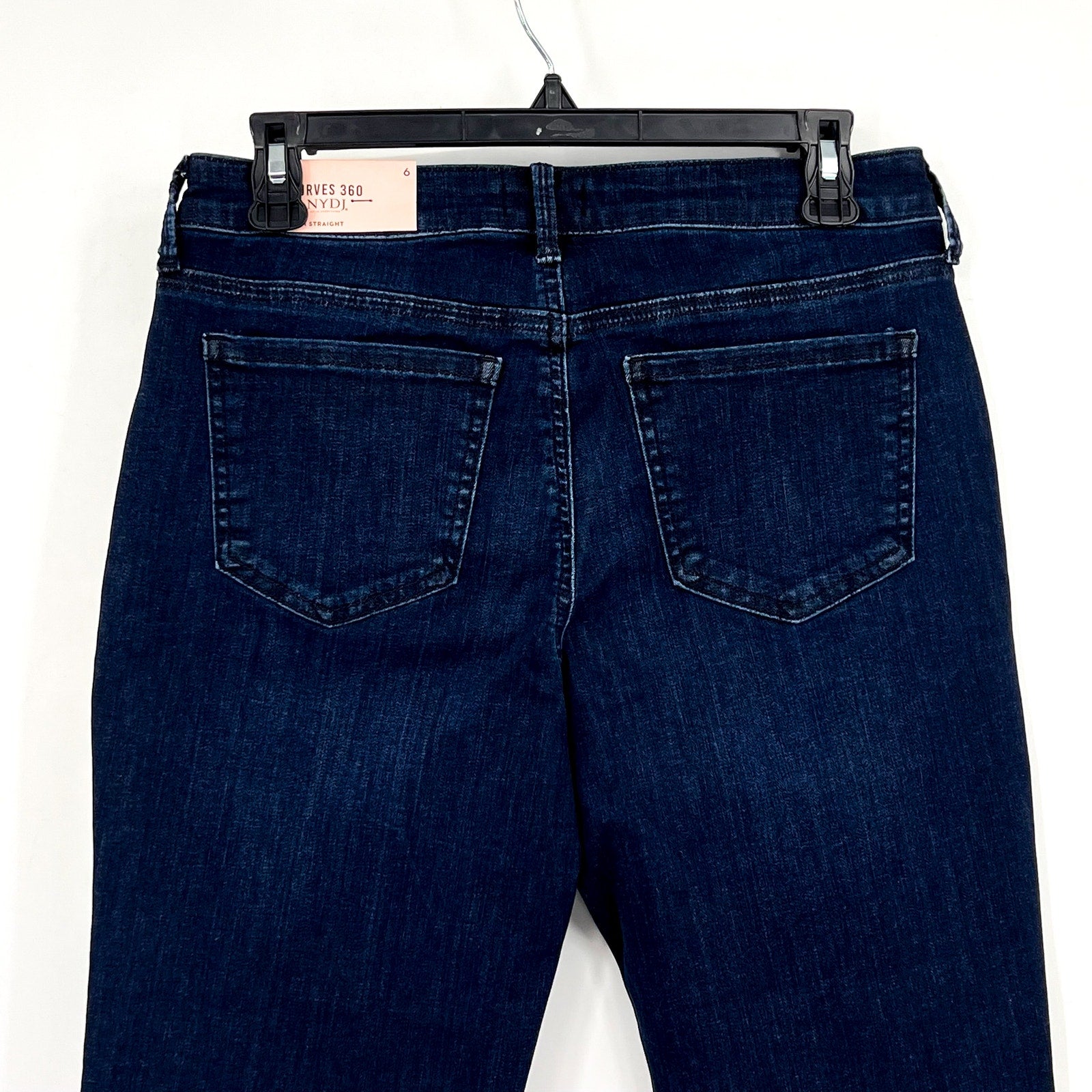 NYDJ Curves 360 Womens Slim Straight Crop Jeans Size 6 Mesquite Blue NWT