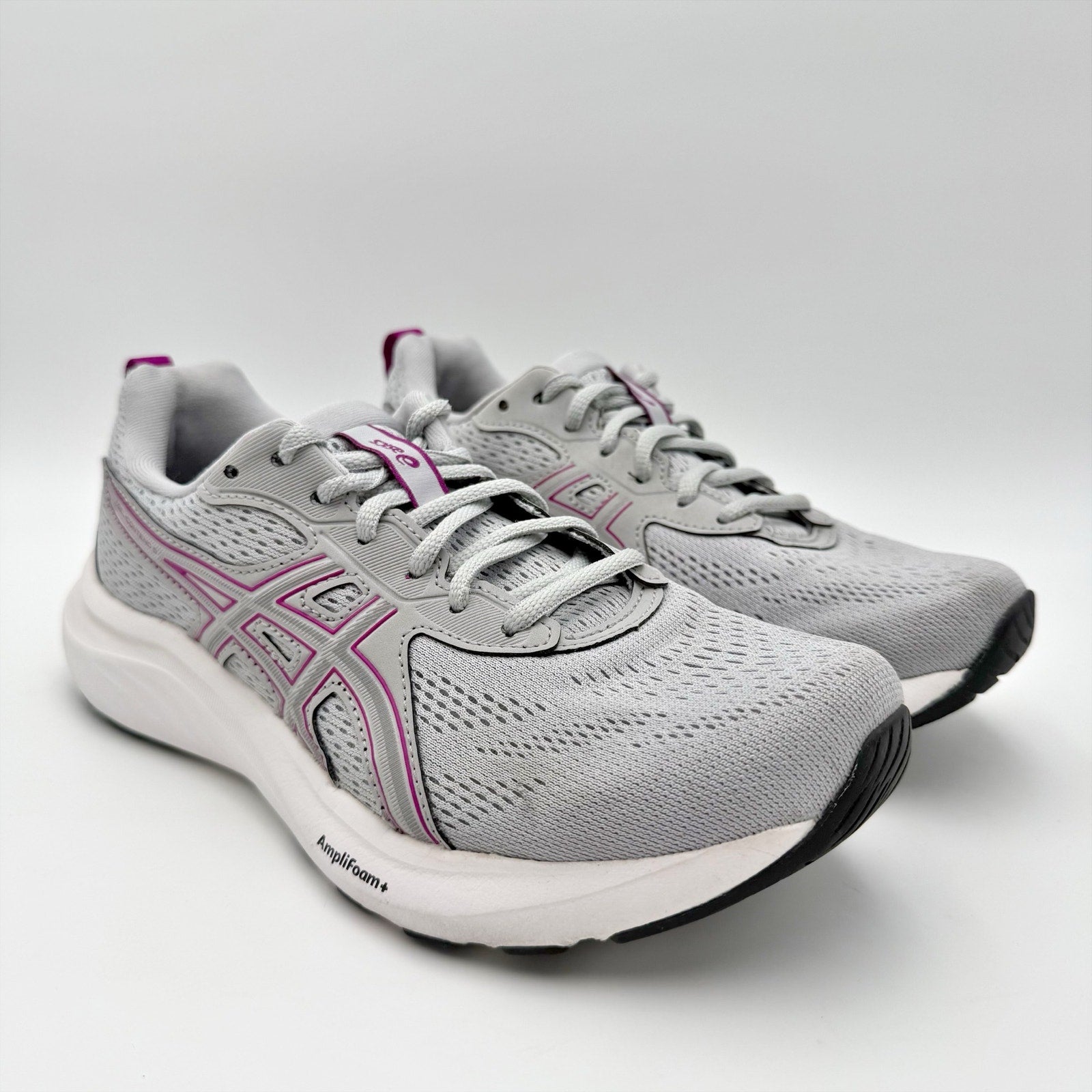 ASICS Womens GEL-Contend 9 Running Sneakers US 7 Wide Grey Purple Athletic NIB