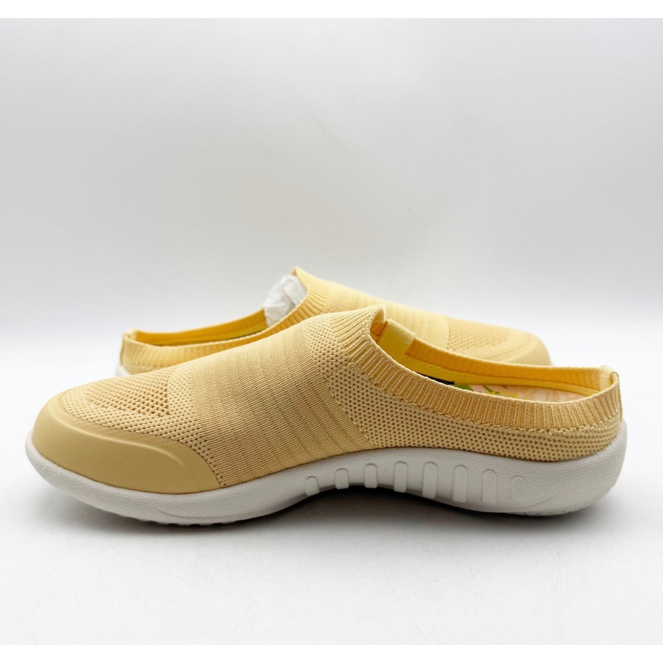Spenco Women's Blissful Casual Shoes Size 6 Sundress Yellow Slip On Mule NIB