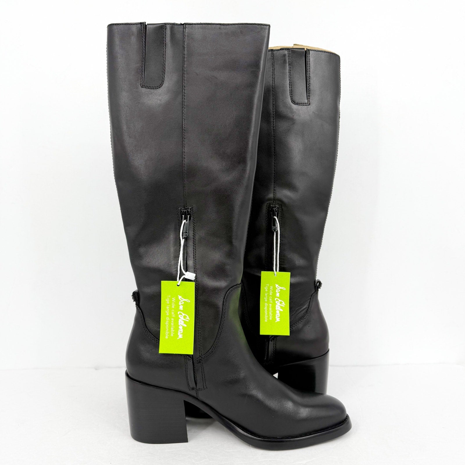 Sam Edelman Womens Soyer Knee High Boots US 8.5 M EU 39 Black Leather NIB