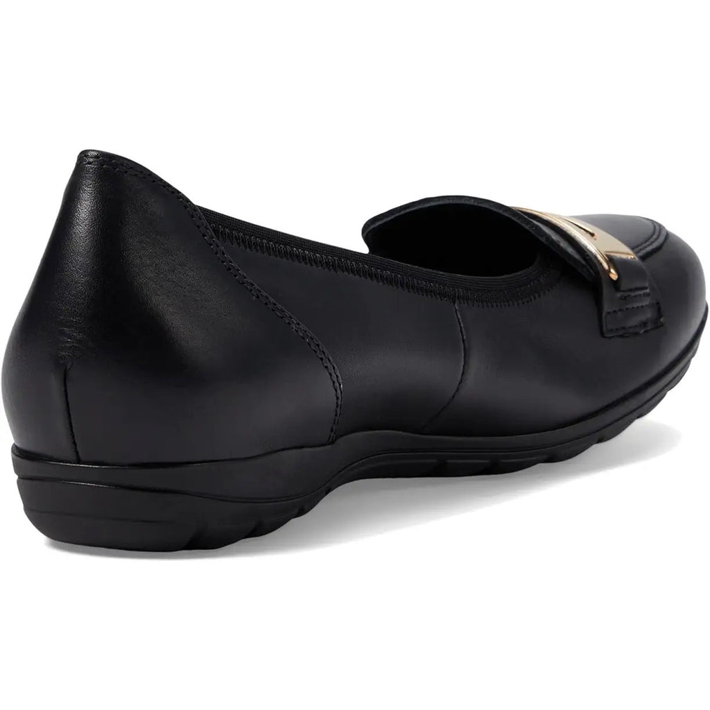 Mephisto Womens Electra Flats EU 38.5 US Size 8.5 Black Leather NIB