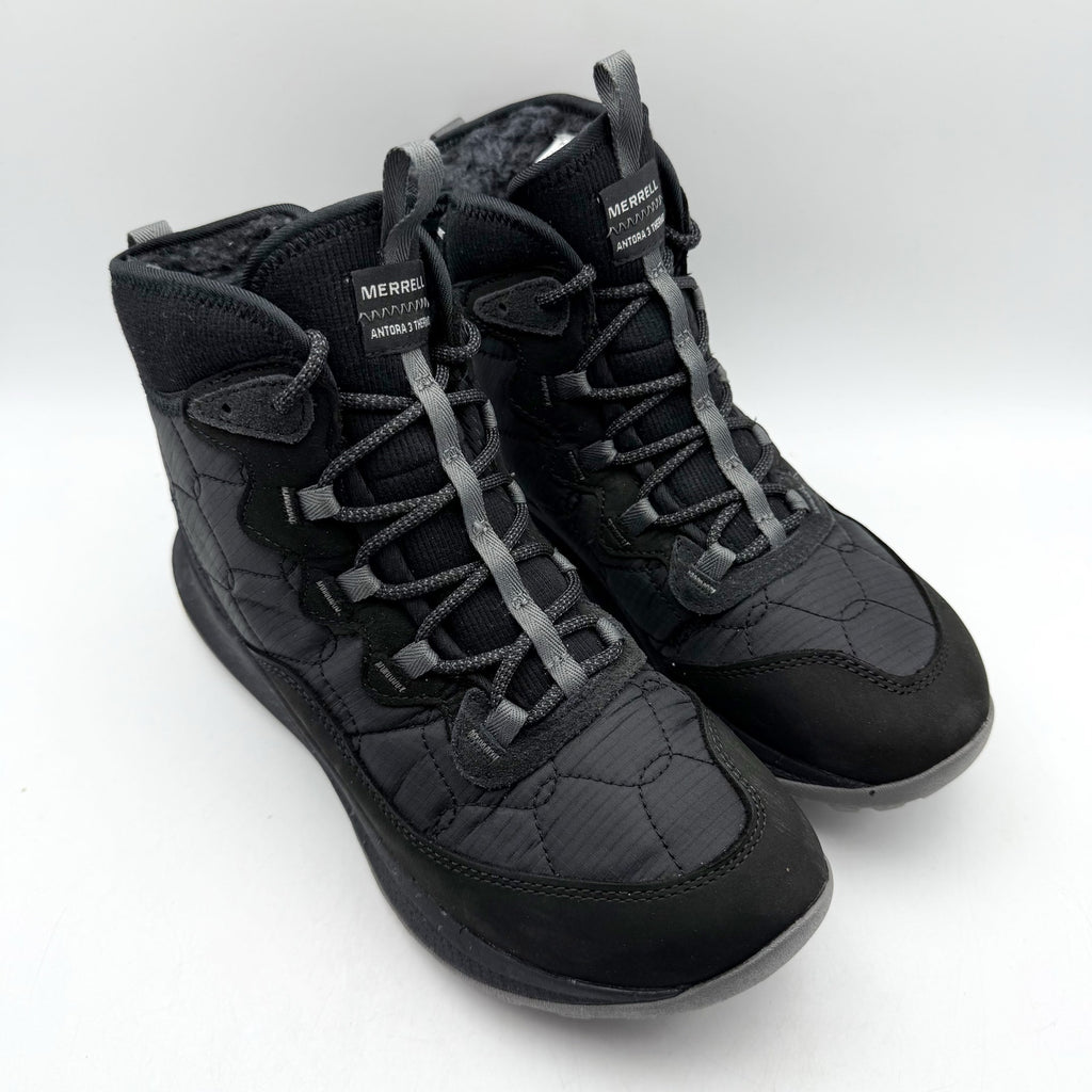Merrell Womens Antora 3 Thermo Mid Boots US 8 M Black Waterproof Winter NIB