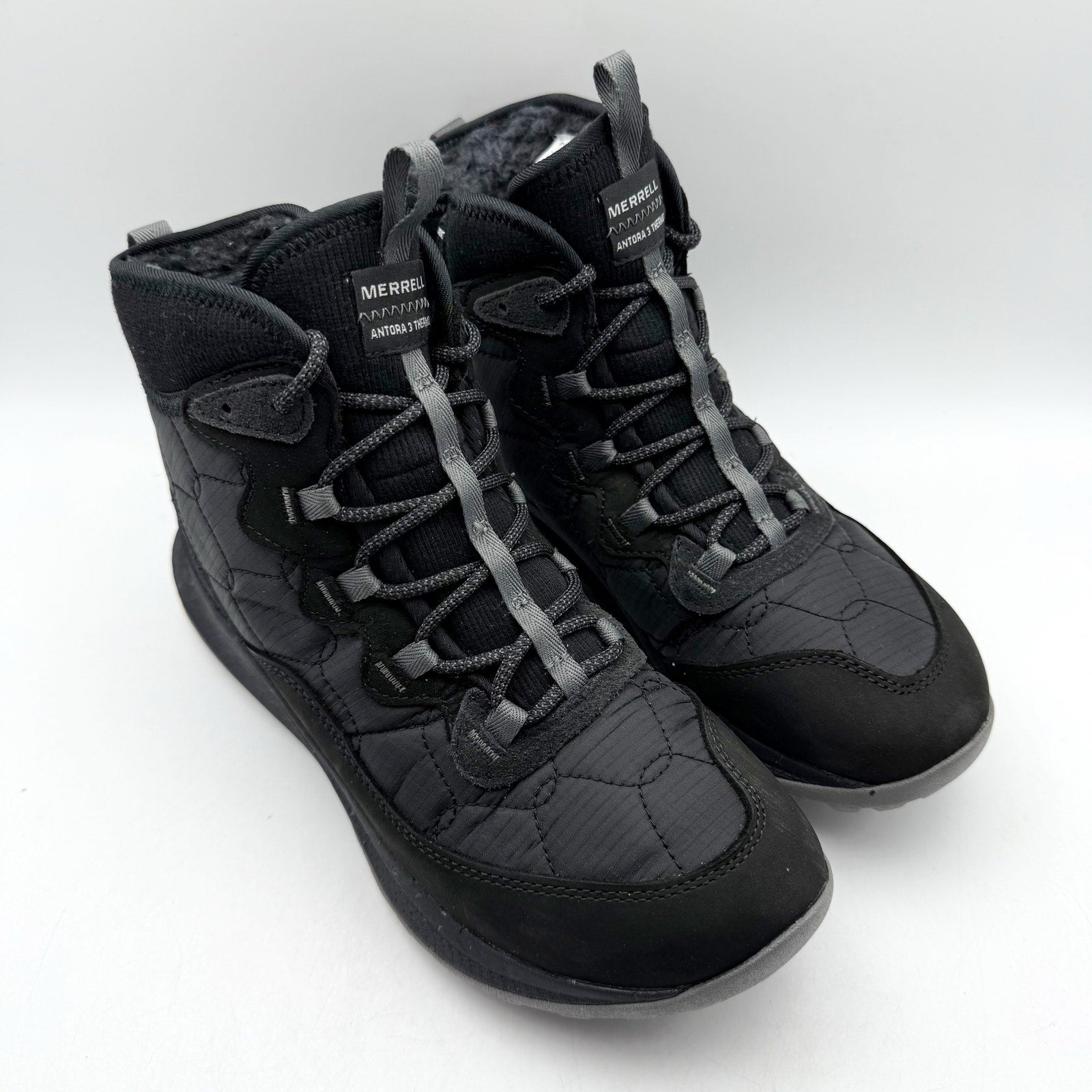 Merrell Womens Antora 3 Thermo Mid Boots US 8 M Black Waterproof Winter NIB
