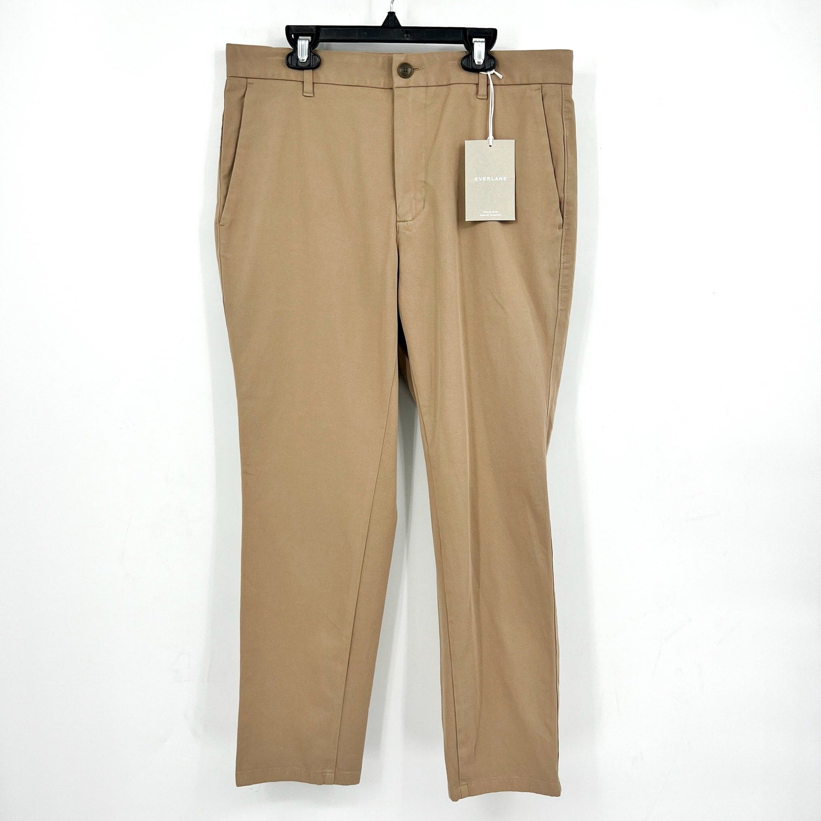 Everlane Men's The Performance Slim Chino Pants 32x28 Tan Toasted Coconut NWT
