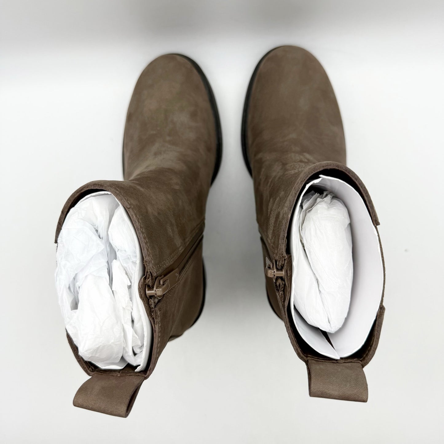 Vionic Womens Truckee Heeled Ankle Booties US 5 M EU 35 Brown Leather NWOB