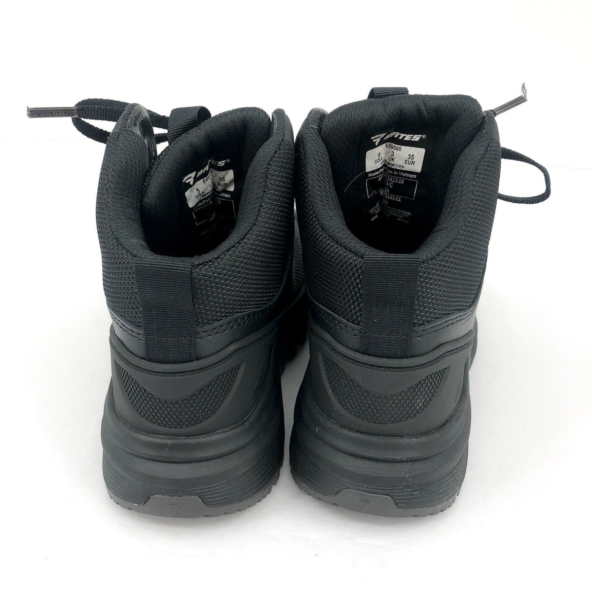 BATES Women's Jumpstart Mid Work Boots Size 5 Black Carbon Safety Toe SR NIB