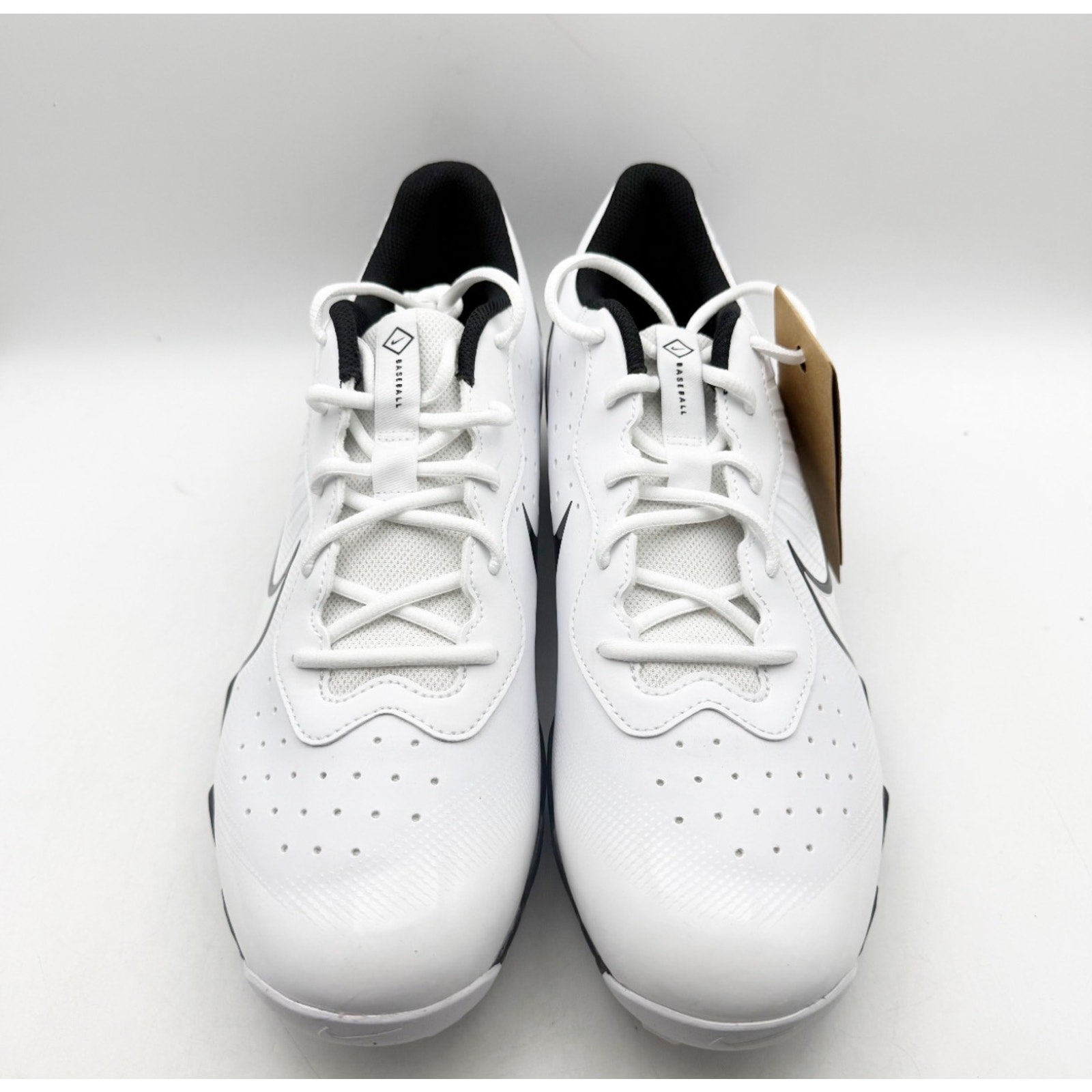 Nike Men Alpha Huarache 4 Keystone Baseball Cleats US 12 White Black DJ6524 NWOB
