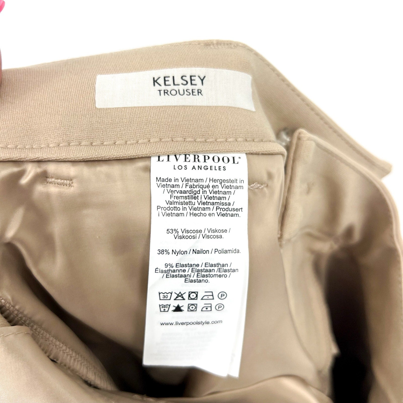 LIVERPOOL Women's Kelsey Knit Trouser Size 6 - 28 Biscuit Tan Super Stretch NWT