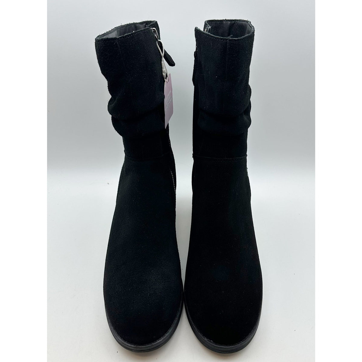 SKECHERS Womens Taxi Compelling Flirt Bootie Size 10 Black Suede Heels Boots NIB