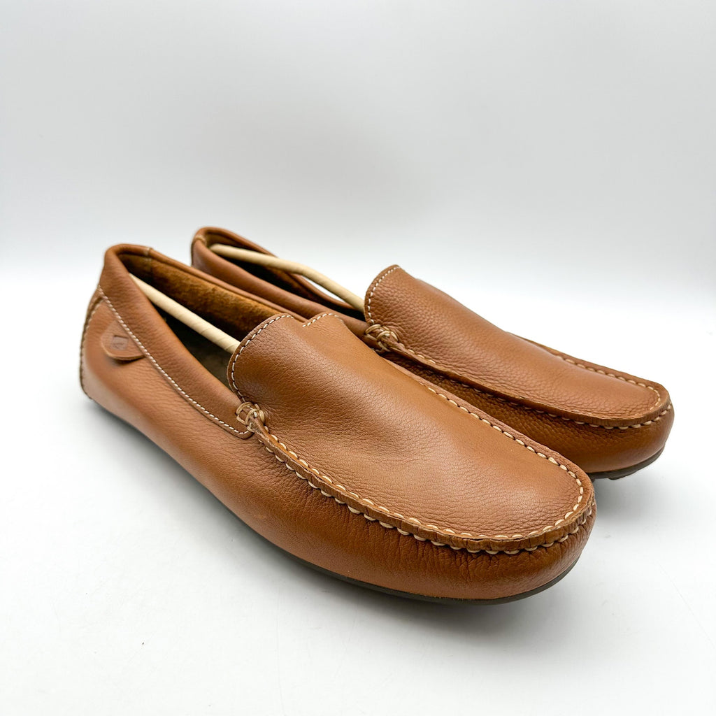 SPERRY Mens Wave Venetian Driver Loafers Size 10 M Tan Brown Leather NWOB