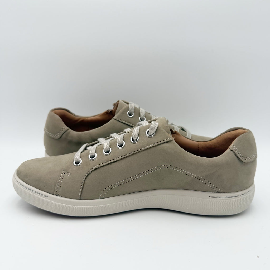 Clarks Womens Nalle Lace Casual Sneakers EU 40 US 9 M Stone Taupe Nubuck NIB