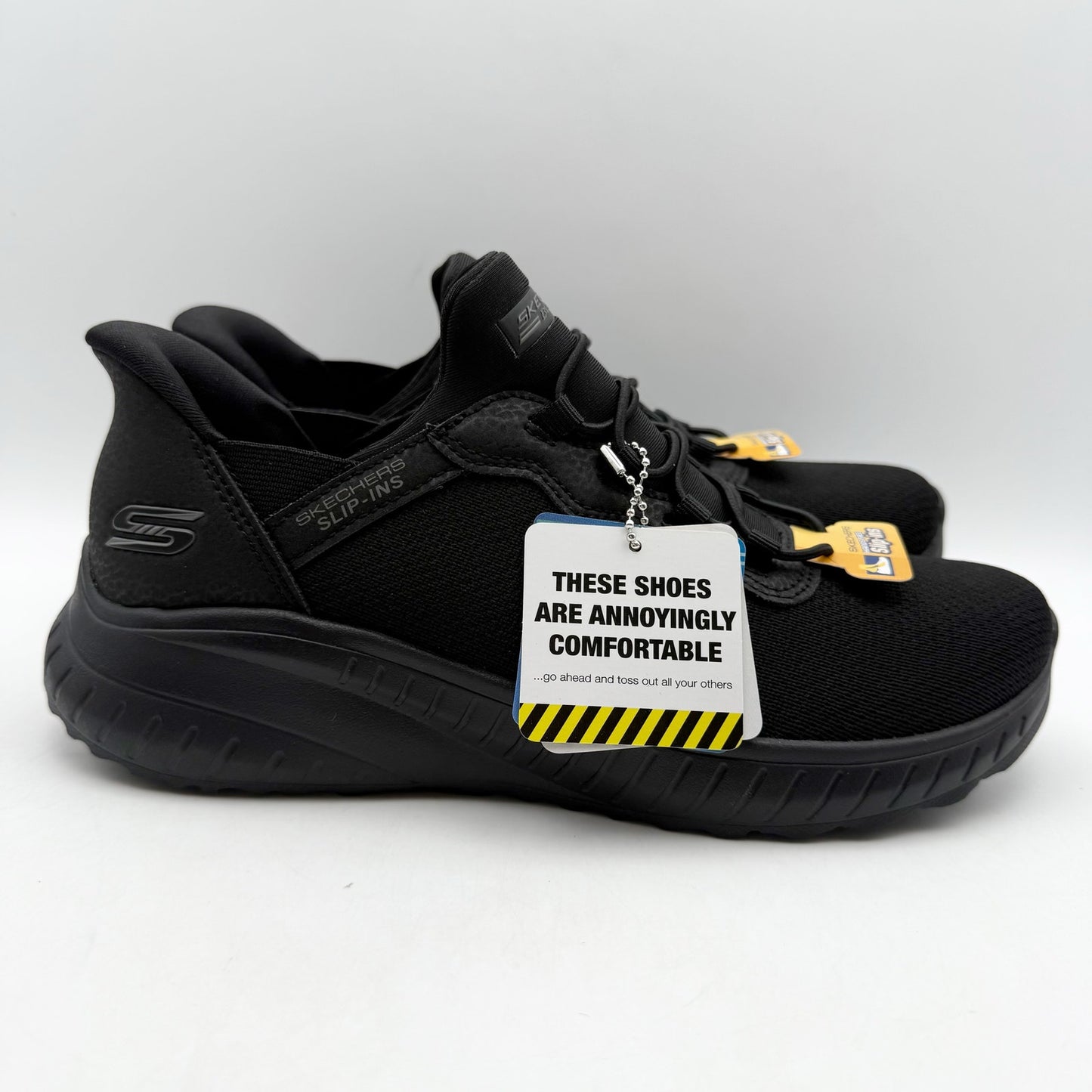 Skechers Bobs Womens Squad Chaos Daily Inspiration Sneakers US 7 Black NIB