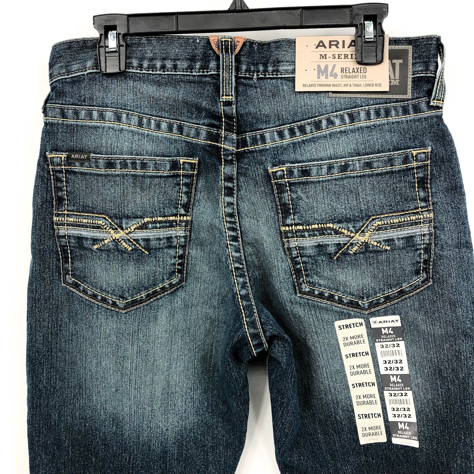 ARIAT Men's M4 Stockton Stackable Straight Leg Jeans 32x32 Kentucky Blue NWT