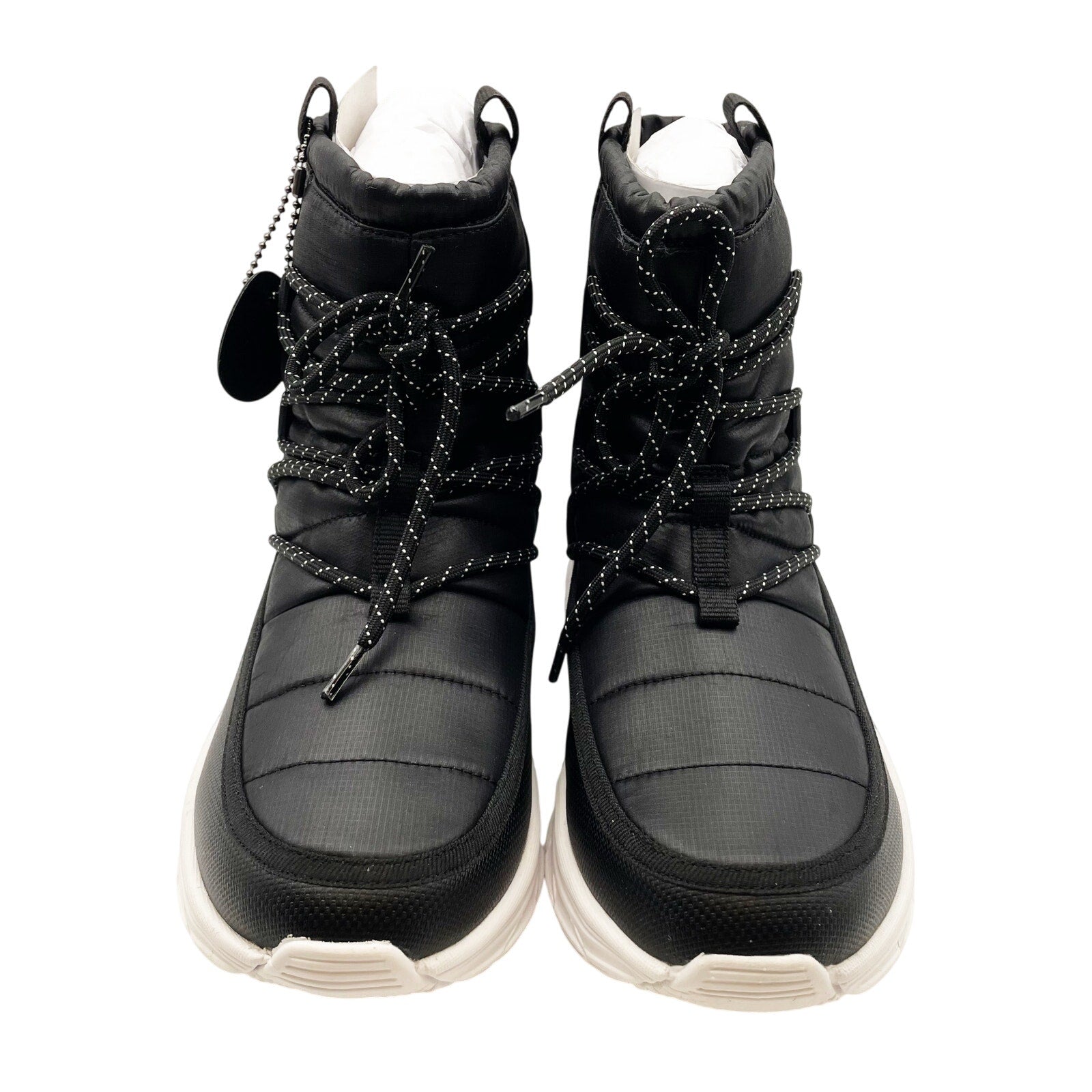 J/Slides Womens Nylon Will Boots Size 8 Black Outdoor Winter & Snow NIB