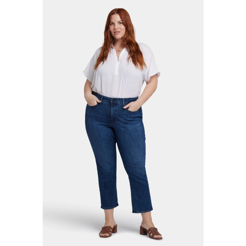 NYDJ Women's Marilyn Straight Ankle Jeans 26W Ibiza Blues High Rise NWT