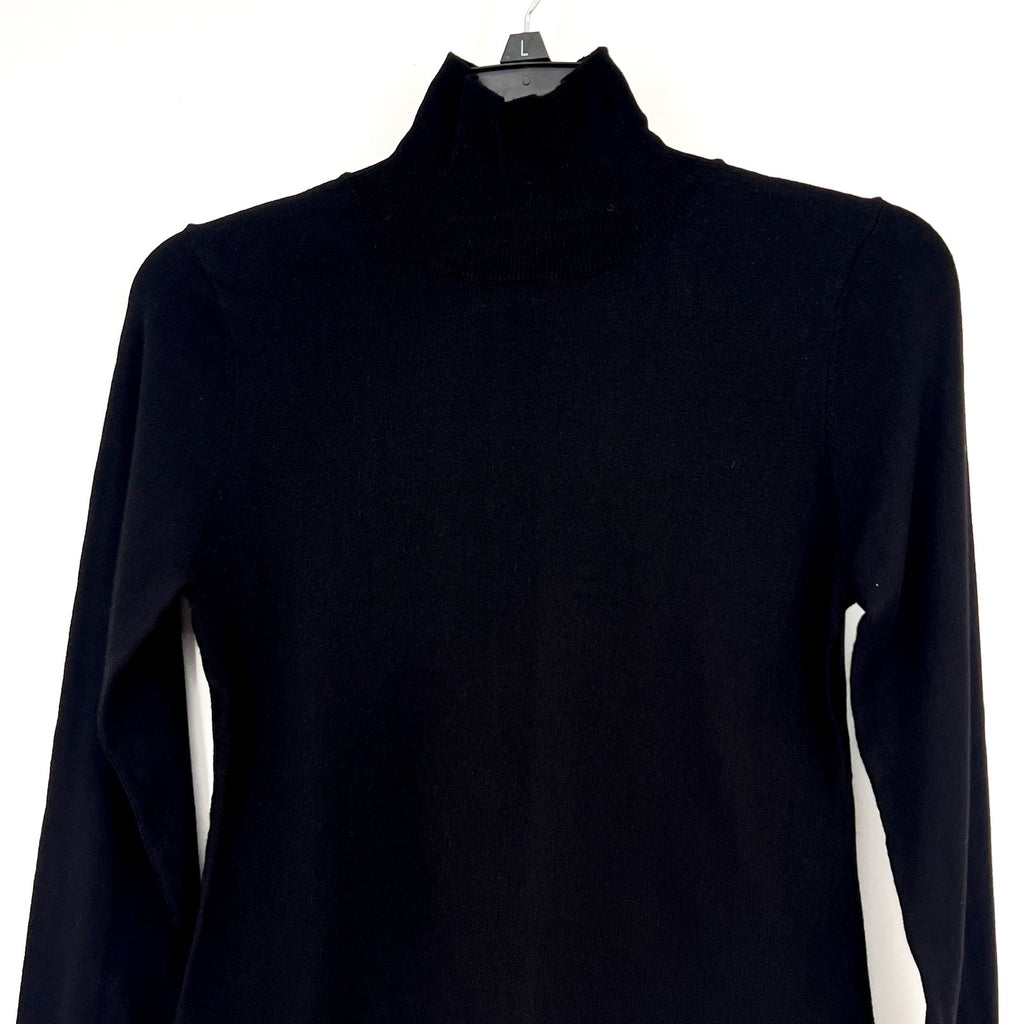BARDOT Girl's Fine Knit Sweater Size 18 XL Black Long Sleeve Roll Neck NWT