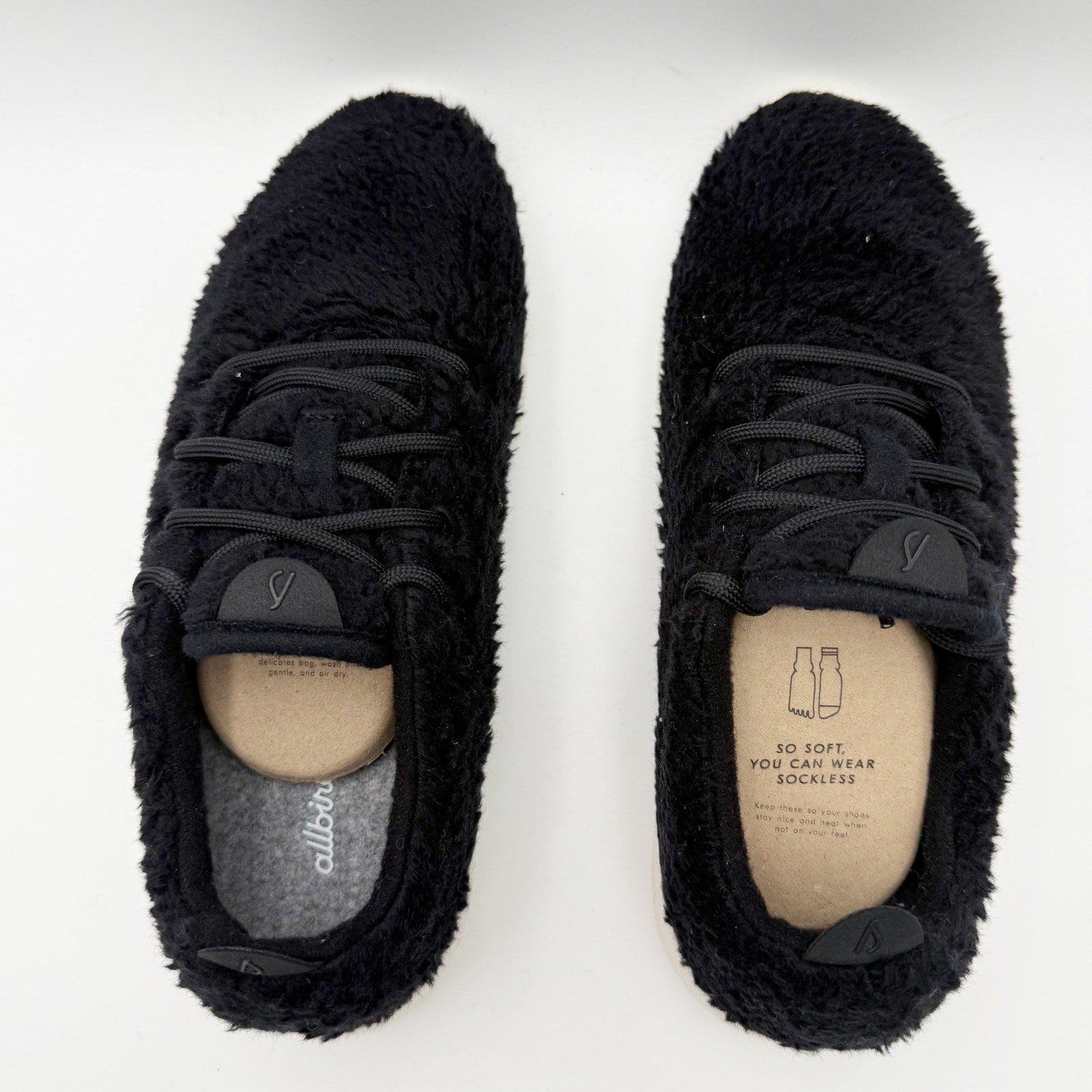 AllBirds Mens Wool Runner Fluff Sneakers US 10 EU 42.5 Black Athletic NIB