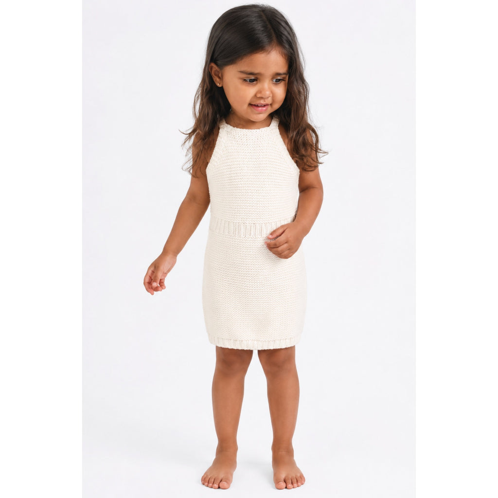BARDOT JUNIOR Girls Andi Knit Dress Size 2T Orchid White Sleeveless NWT