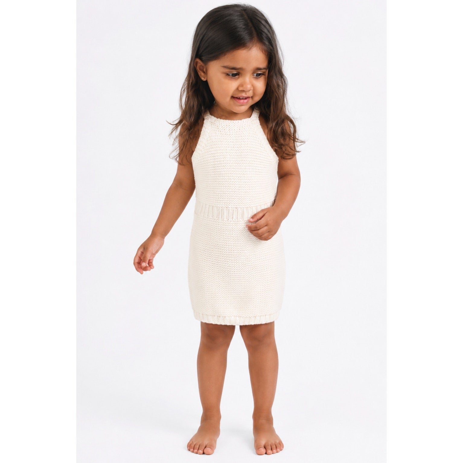 BARDOT JUNIOR Girls Andi Knit Dress Size 2T Orchid White Sleeveless NWT