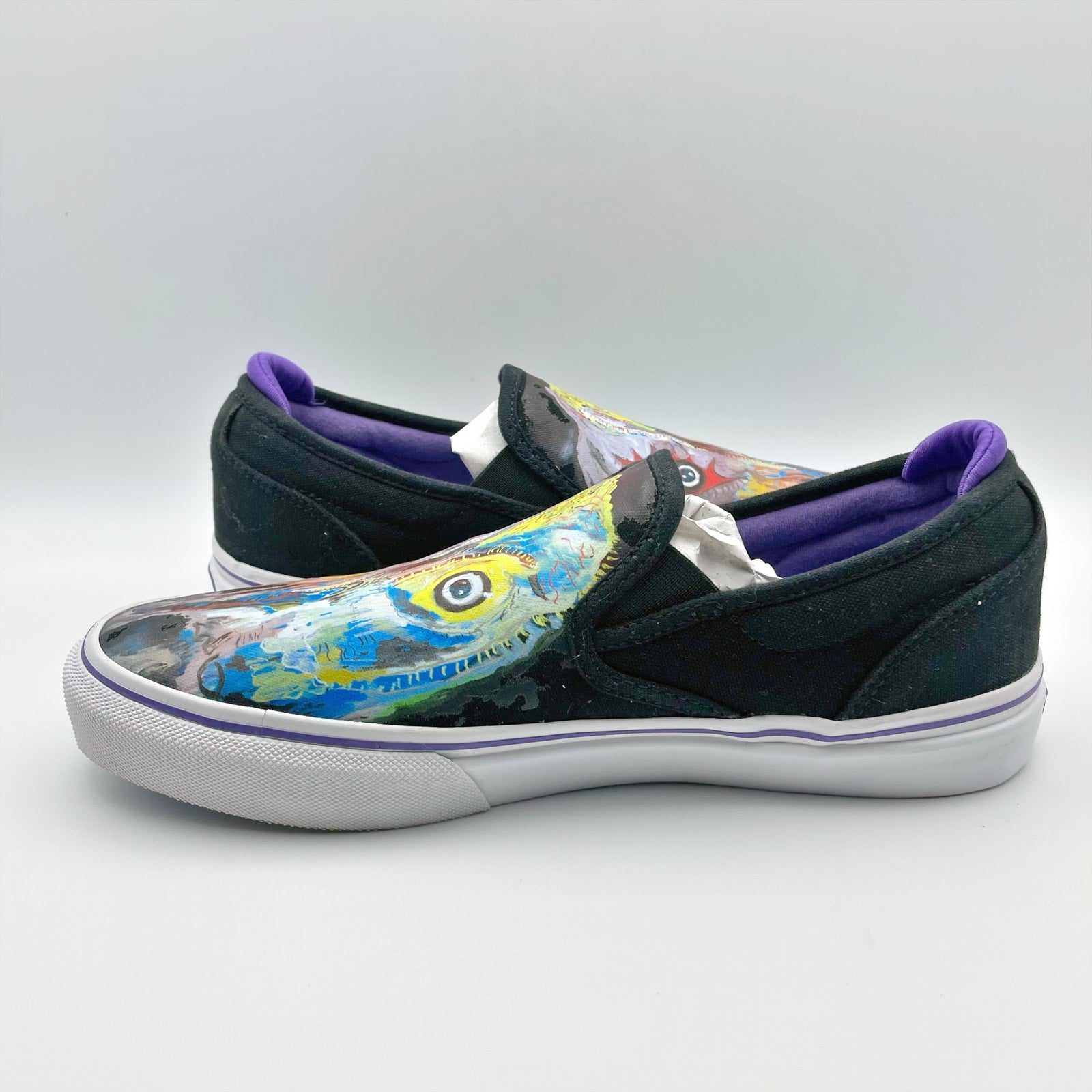 Emerica Mens Wino Slip-On x Dinosaur Jr. Shoes US 8 EU 41 Black Multicolor NIB