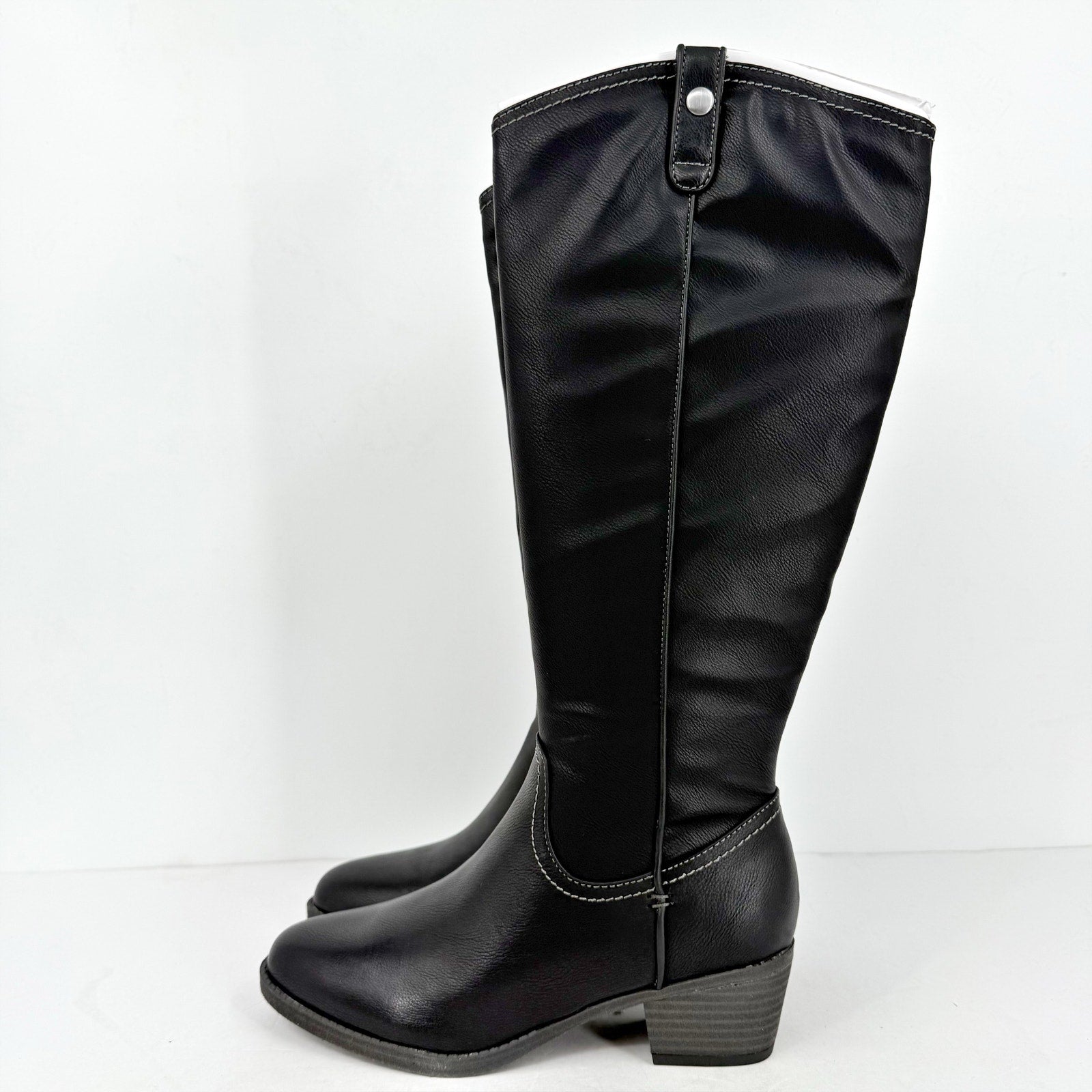 SOUL Naturalizer Womens Zoya Boots US 8 Wide Black Knee High NIB